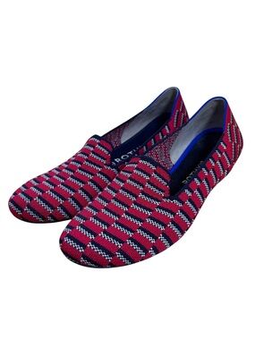 Rothy’s The Loafer Cherry Red Mosaic Slip On Flats Size 8.5